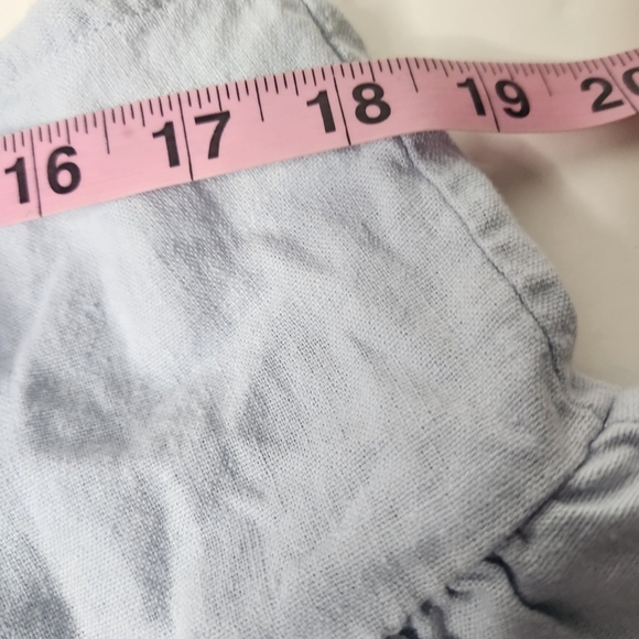 Pac Sun Size Large Linen Halter Top Back Bow - Picture 4 of 5